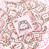 Pig Flake Sticker Mini Box (45 pieces)