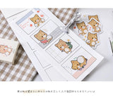 Chubby Shiba Flake Sticker Mini Box (45 pieces)