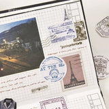 Passport Stamp Flake Sticker Mini Box (45 pieces)