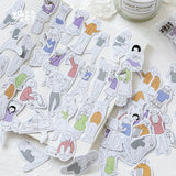 Daily Life People Flake Sticker (200 pieces)