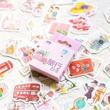 Travel Diary Sticker Mini Box (50 pieces)