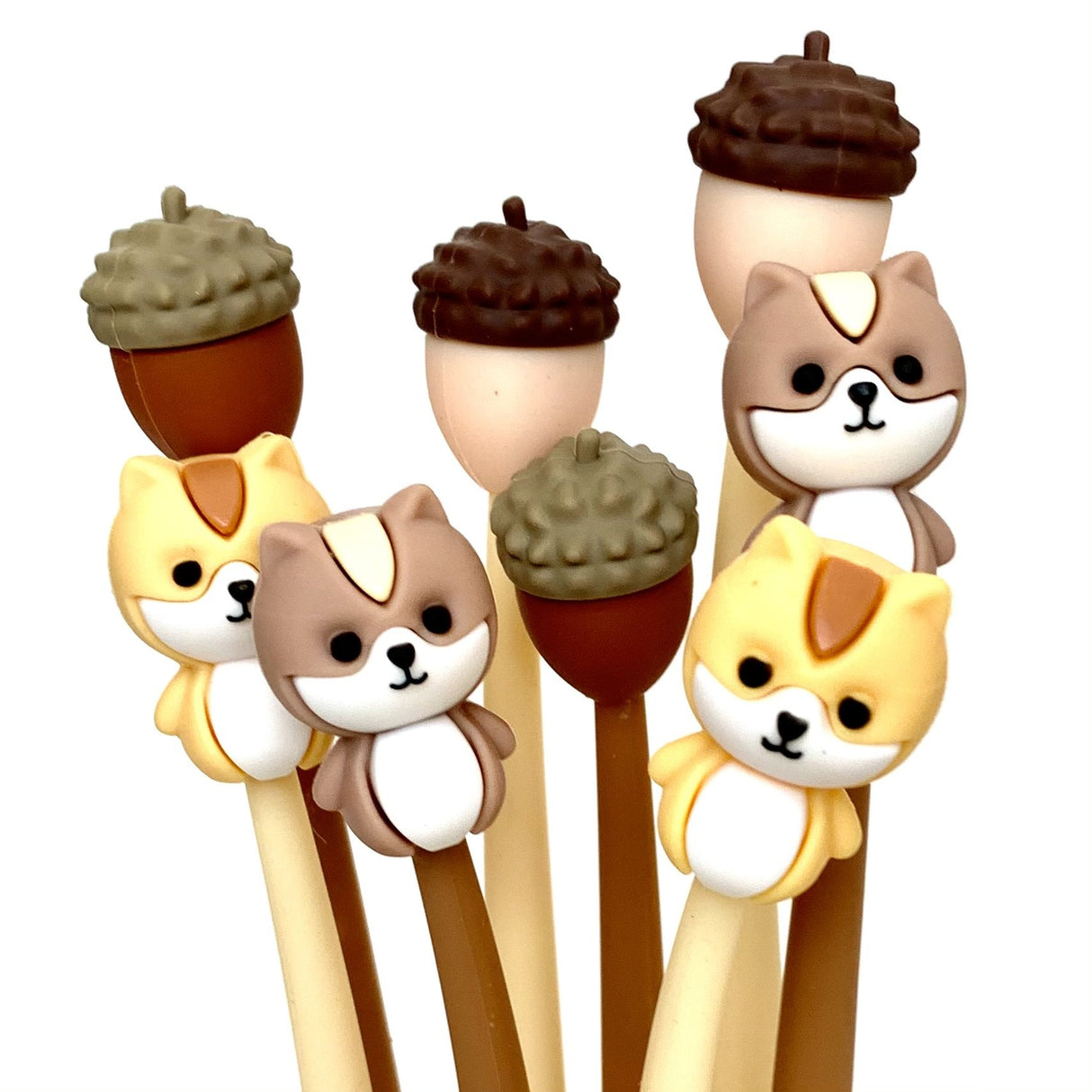 Squirrel & Acorn Gel Pen Black Ink