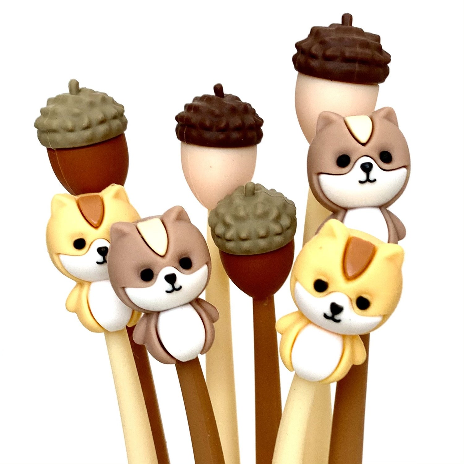 Squirrel & Acorn Gel Pen Black Ink