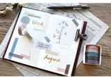 Juego de 5 rollos de cinta washi de colores sólidos Rain &amp; Dew 