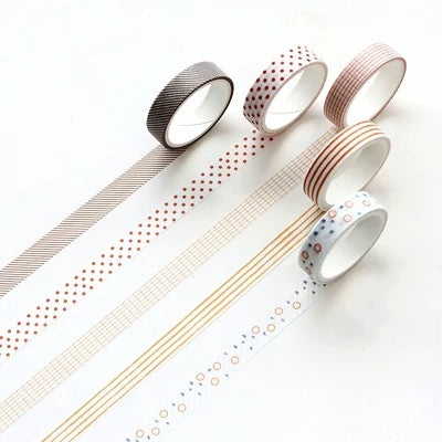 The Autumn Leaves Pattern Washi Tape Set