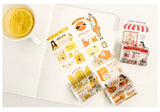 Cinta washi ancha con collage rojo 