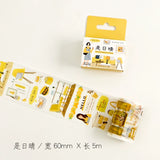 Yellow Collage Wide Washi Tape