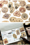 Traveling In The Old Days Flake Sticker Mini Box (45 pieces)