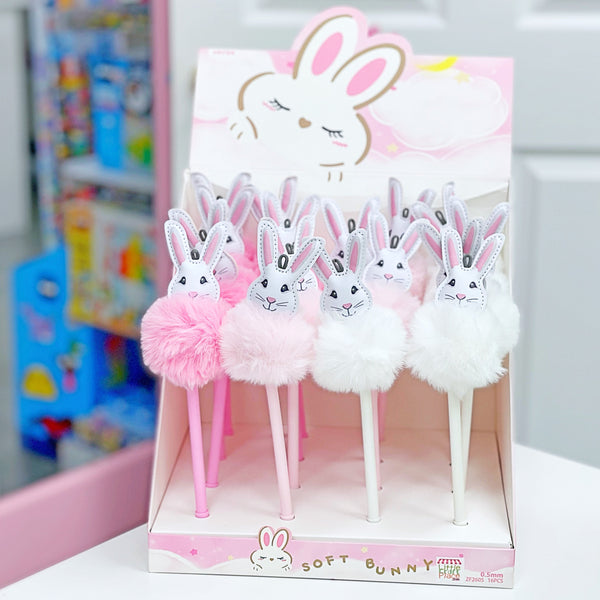 Bunny Pom Pom Gel Pens - perfect for your Easter basket!