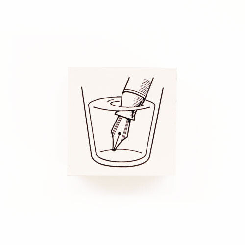 Fountain Pen Tip Rubber Stamp