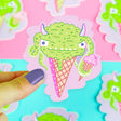 Ice Cream Cone Monster Vinyl Sticker
