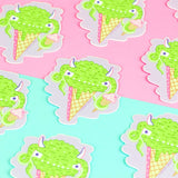 Ice Cream Cone Monster Vinyl Sticker