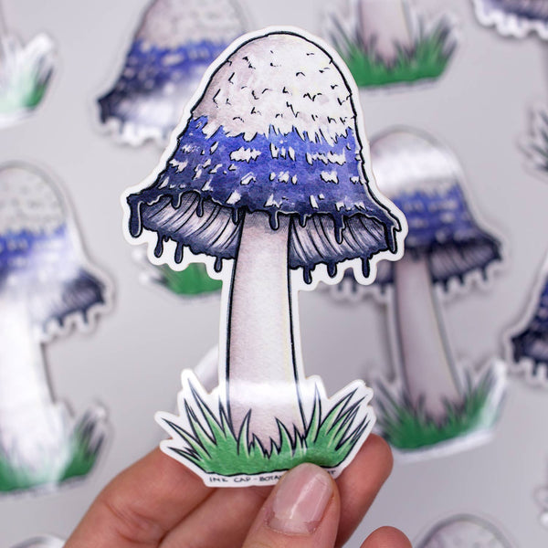 Ink Cap Mushroom Vinyl Sticker