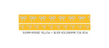 simply gilded WASHI TAPE 15/10mm BOW set - INTENSE YELLOW + silver holographic (May Release, Presale) 