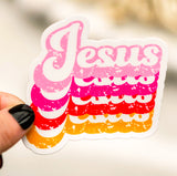 Jesus Stacked Vinyl Sticker