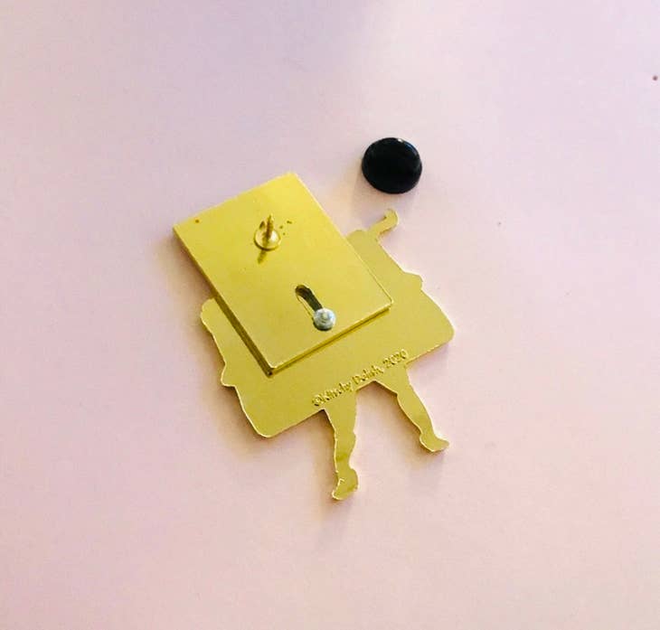 Just My Type Sliding Enamel Pin