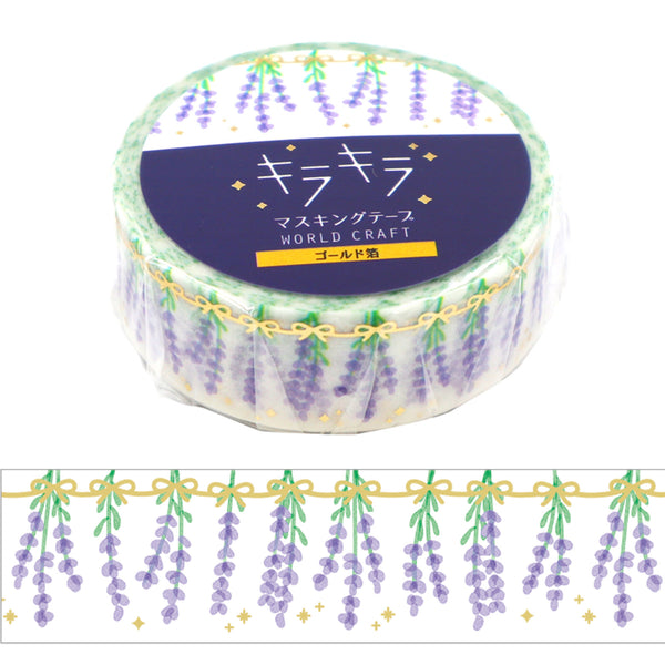 Lavender Garland Washi Tape Foil
