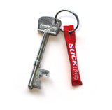 Key Bottle Opener. Unlock the good times. Stainless steel key shaped bottle opener. Attaches to your key-ring. Compact and easy to carry. An incredibly useful gift.