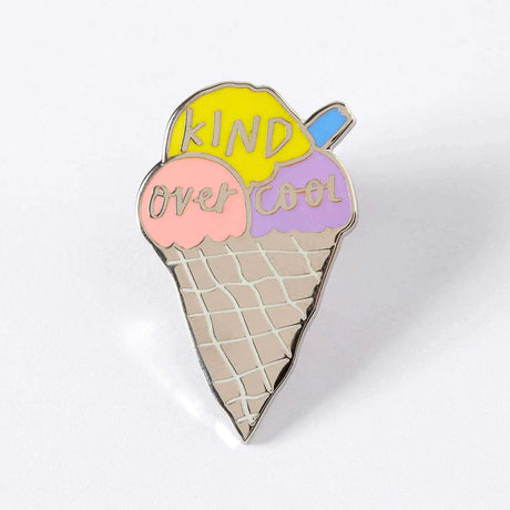 Kind Over Cool Enamel Pin