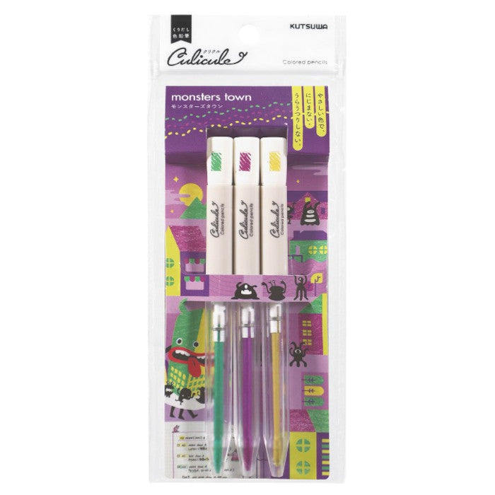 Kutsuwa Culicule Colored Pencils Monsters Town