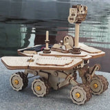 Vagabond Rover, Solar Powered DIY 3D Laser-Cut Wooden Puzzle. Moves by itself by Solar Power. Educational STEM Project.