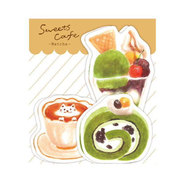 Sweets Cafe Matcha Writing Papers & Envelope