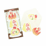 Juego de letras de tarta de buffet de fresas