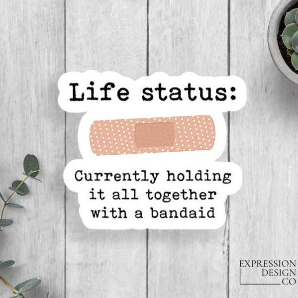 Life Status: Currently holding it all together with a bandaid.
