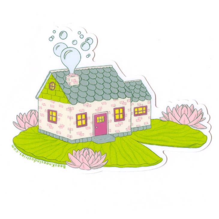 Lily Pad Cottage Vinyl Sticker