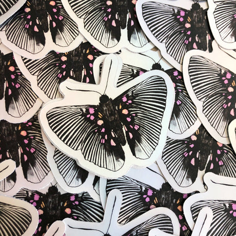 Pegatina holográfica de Lyropteryx Apollonia