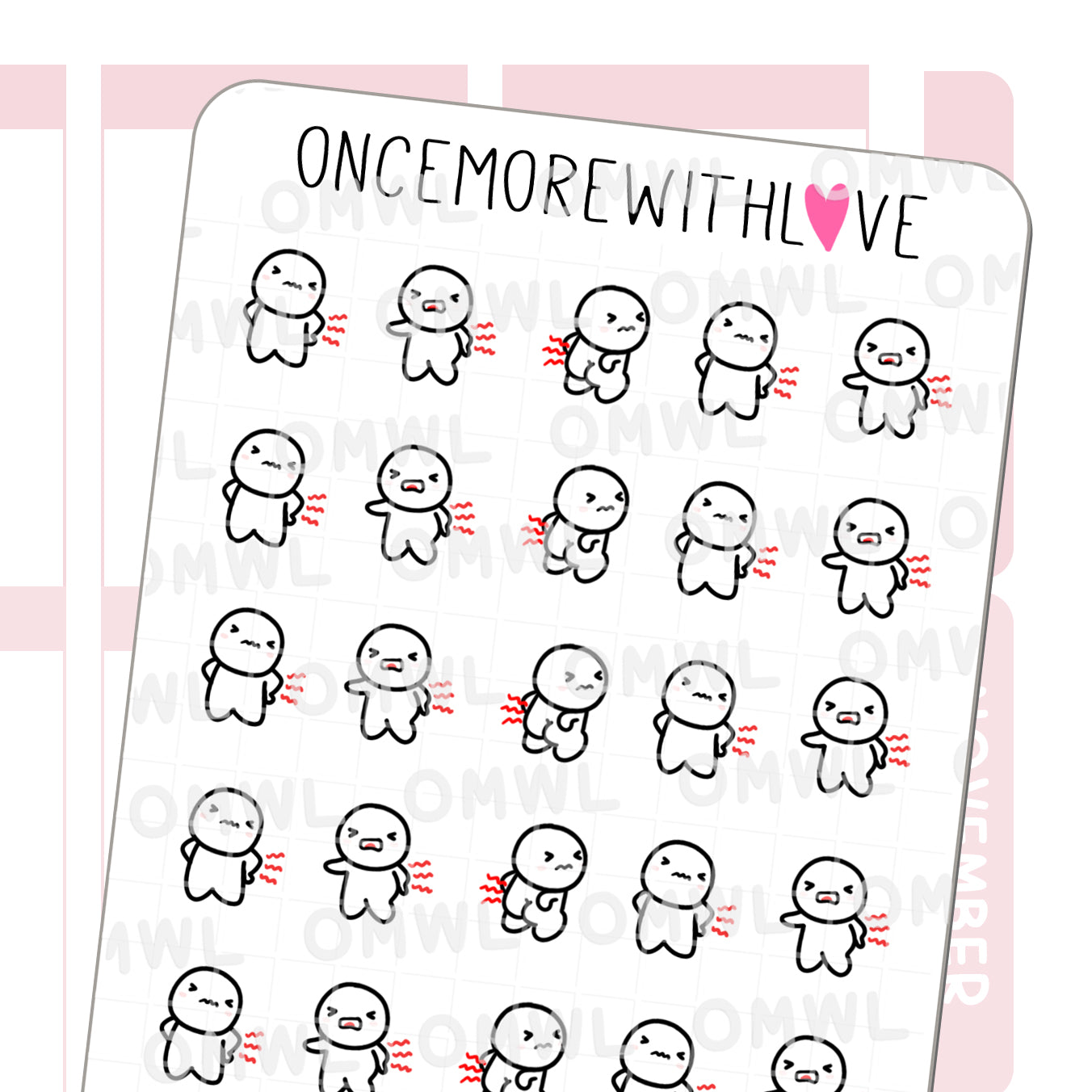 M1067 Backache Sticker