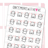 Pegatina de corazones flotantes M1070