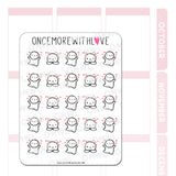 Pegatina de corazones flotantes M1070