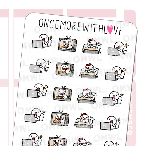Once More With Love Scary Movies 2.0 Sticker