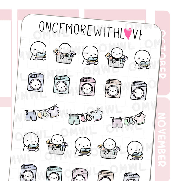 once more with love Laundry 2.0 Sticker