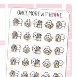 once more with love Happy Packages Sticker