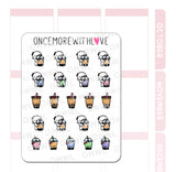 Once More With Love Bubbletea and Boba Sticker