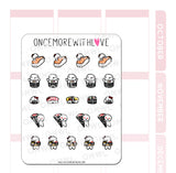 Japanese Food Sushi and Sashimi Time! Planner Sticker