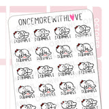 M495 Cramps for Period or Stomachache Sticker