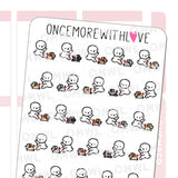 M608 Dog Walking Reminder Planner Sticker