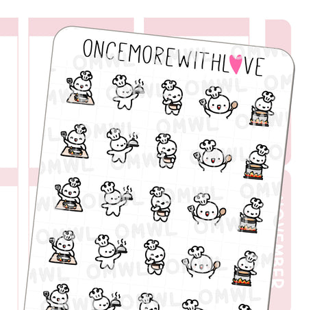Once More With Love - M623 Cooking Time 2.0 Planner Stickers