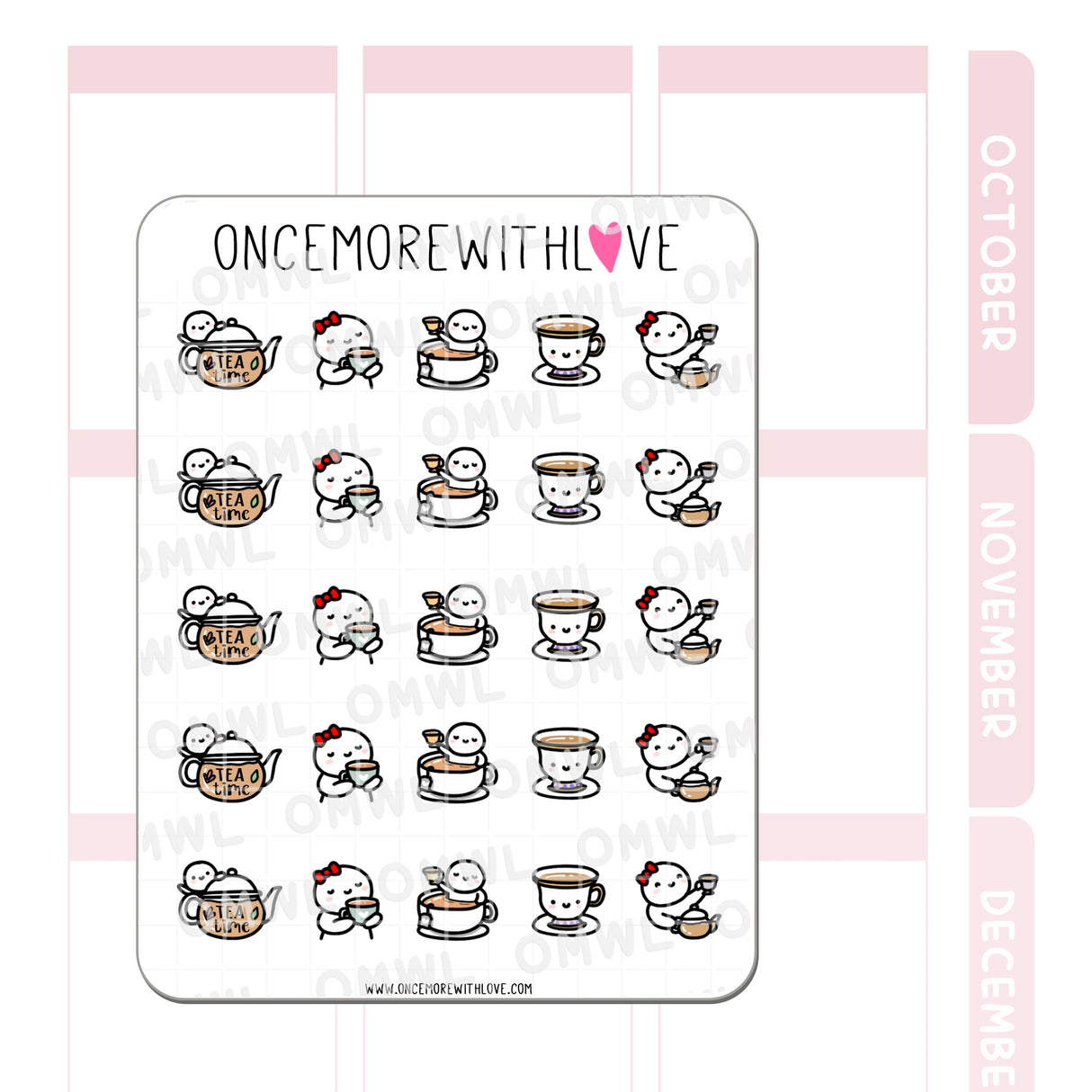 Once More With Love - M634 Tea Time 2.0 Sticker