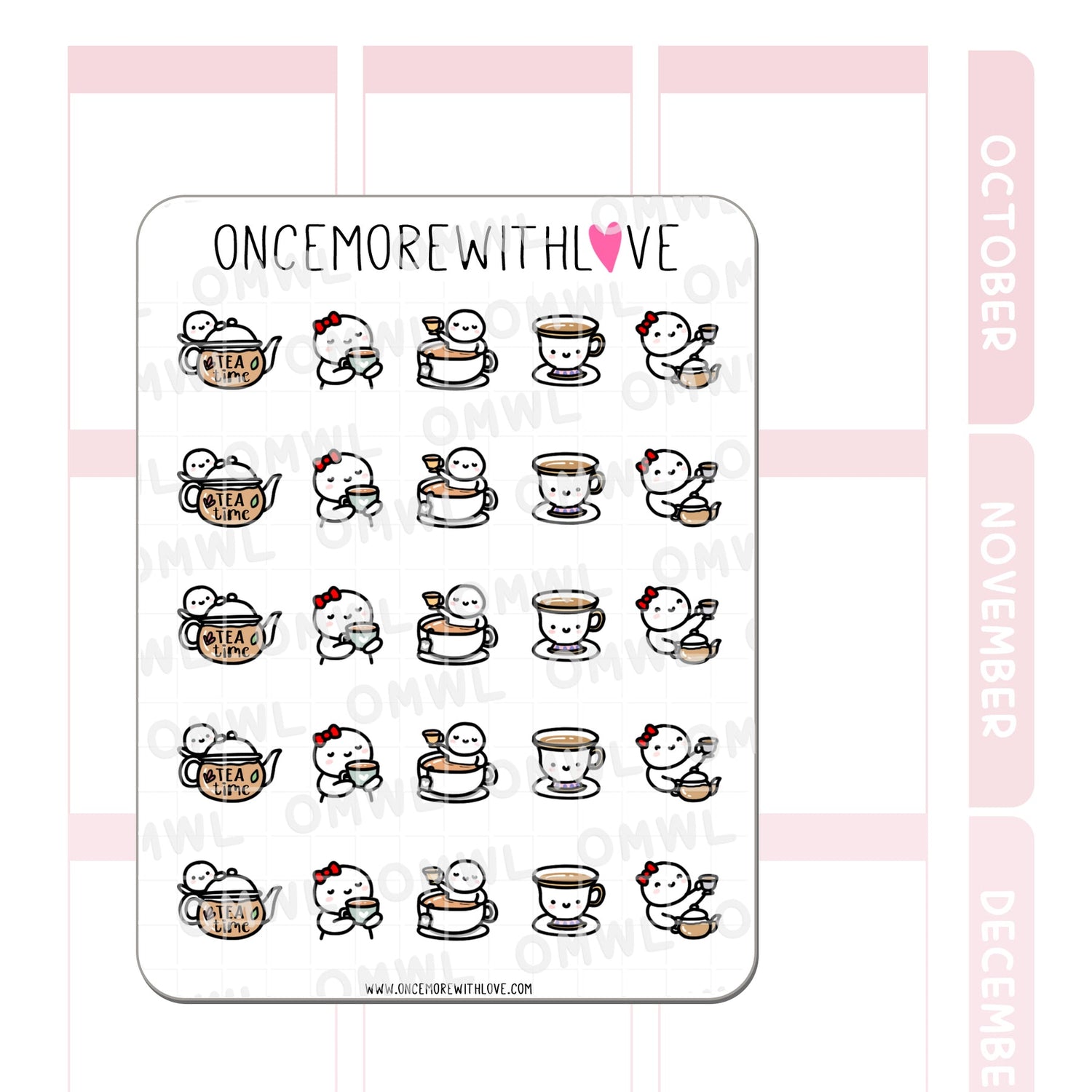 Once More With Love - M634 Tea Time 2.0 Sticker