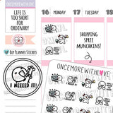 Buy, Buy, Buy! Shopping Spree Munchkin Planner Stickers