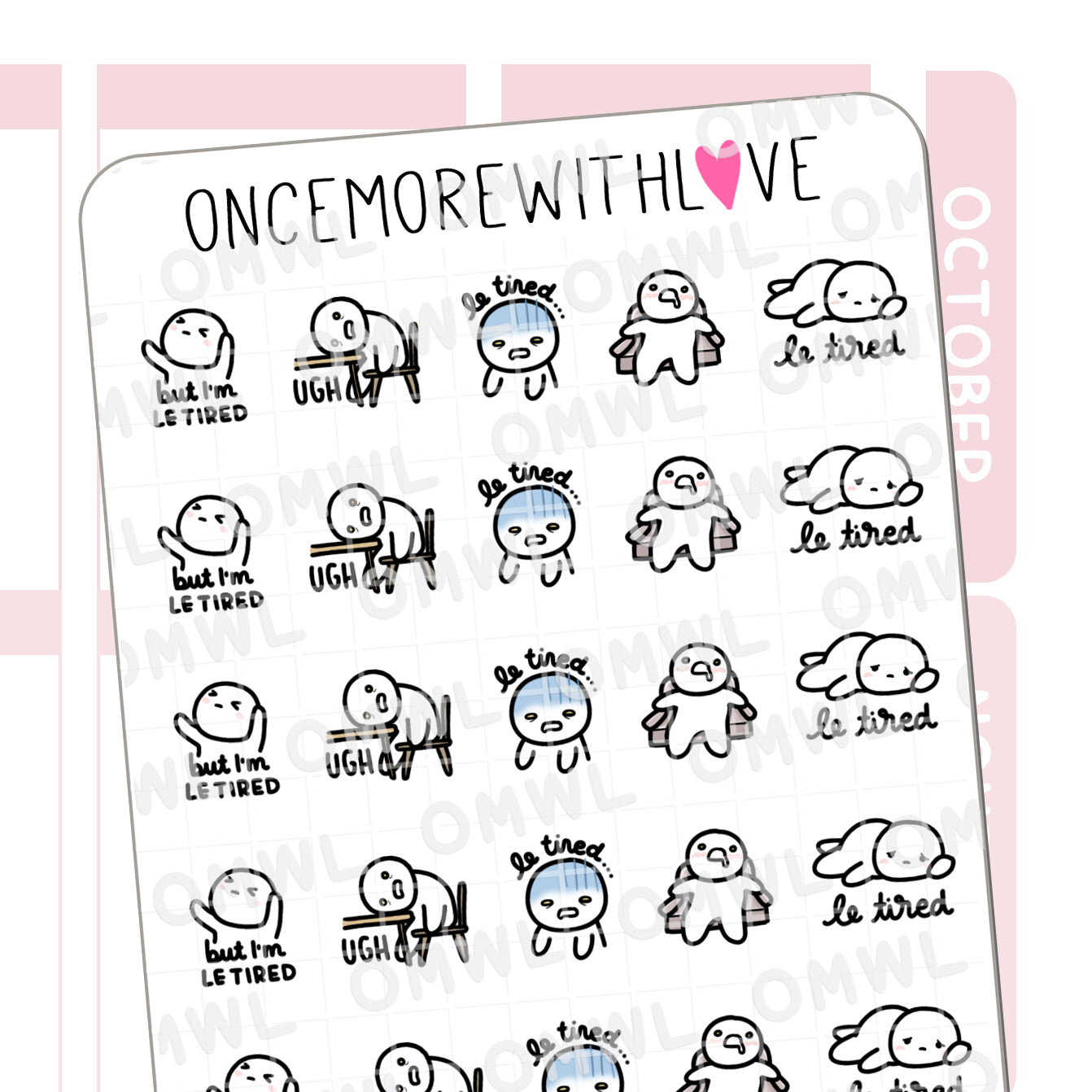 M657 But I'm Le Tired...Sticker