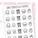 M689 Panda Eyes Tired Eye Circles Planner Sticker
