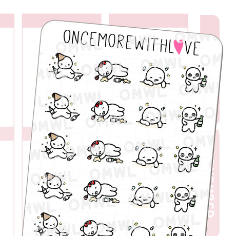 Once More With Love - M691 The Hangover Planner Sticker