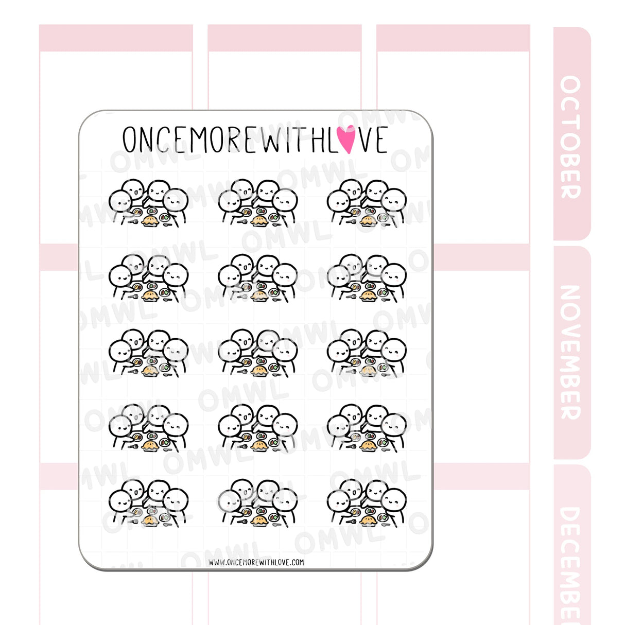 Pegatina de fiesta familiar M704