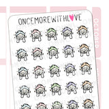 Pegatinas para planificador de Munchkin de Face Mask 2.0