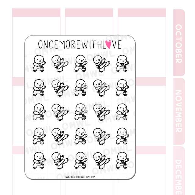 M707 Karate Munchkin Planner Stickers